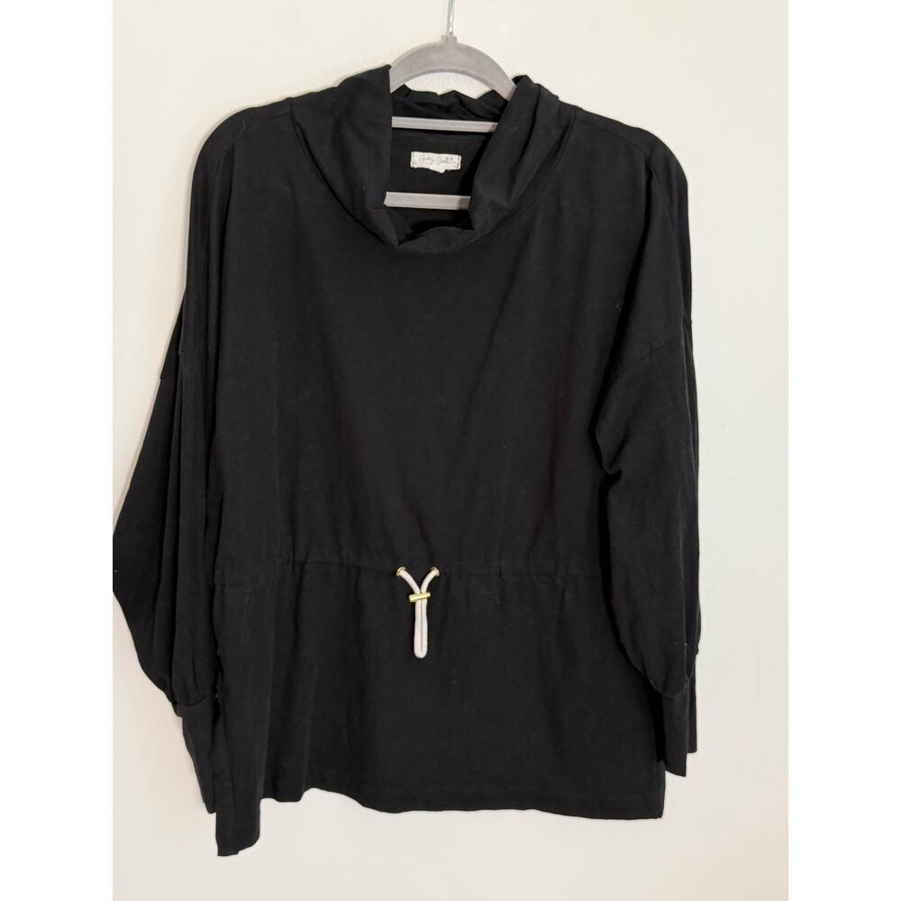 Grey‎ State Rowan Black Cinched Waist oversized Sweatshirt size small